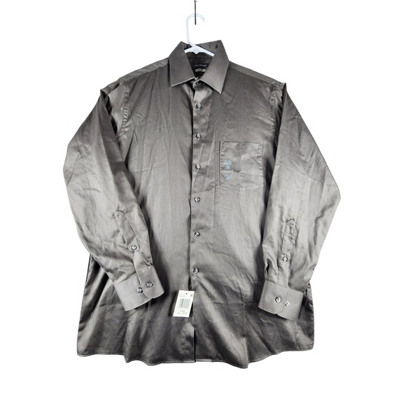 Van Heusen Other - Van Heusen Mens Regular Fit Stretch Dress Shirt Storm Grey 15.5 32/33 20F6508071